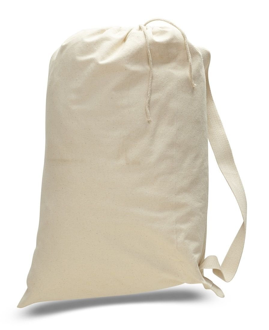 Wholesale Heavy Canvas Laundry Bags W/Shoulder Strap