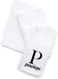 Custom Monogrammed Flour Sack Cotton Towels. Personalized Dish Towels with Custom Names.