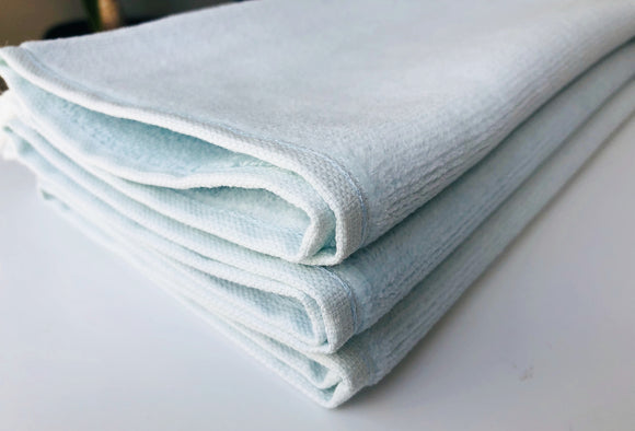Deluxe Premium Quality Cotton Fingertip Towels, Light Blue Color