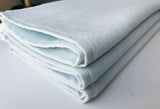 Pergee Blue Custom Monogrammed Embroidered Fingertip Cotton Towels