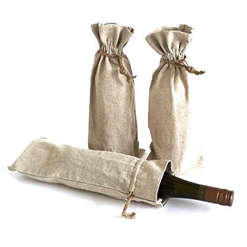 wholesale Linen Wine Bags in bulk