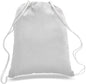 White Color Budget Friendly Sport Drawstring Backpacks, %100 Cotton