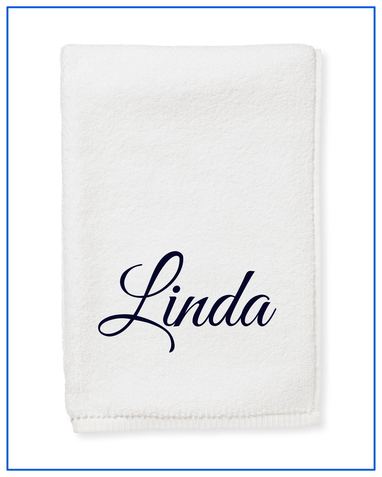 Personalized Fingertip Guest Towels with Name, Text, Logo