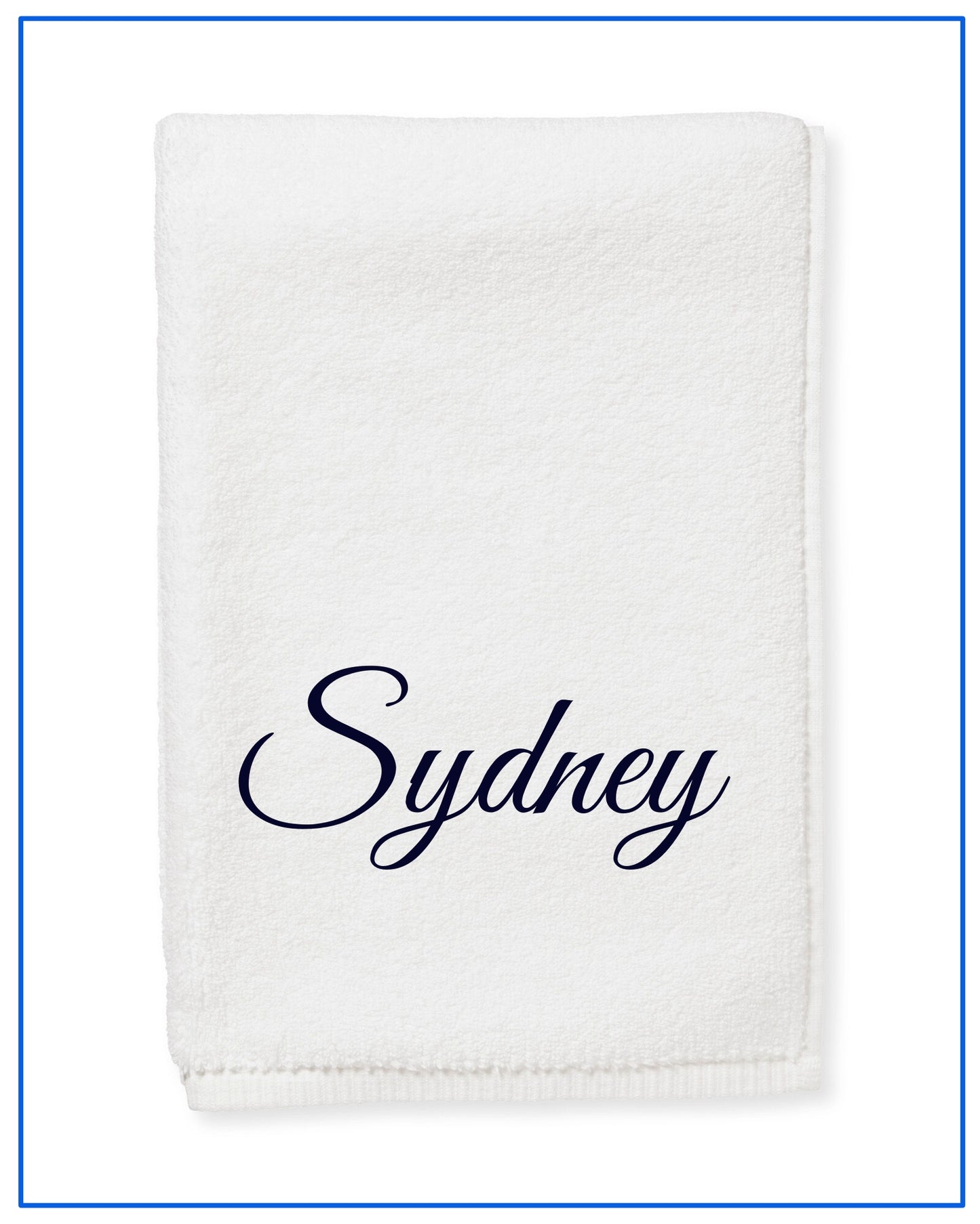 Personalized Fingertip Guest Towels with Name, Text, Logo