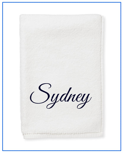 Personalized Fingertip Guest Towels with Name, Text, Logo