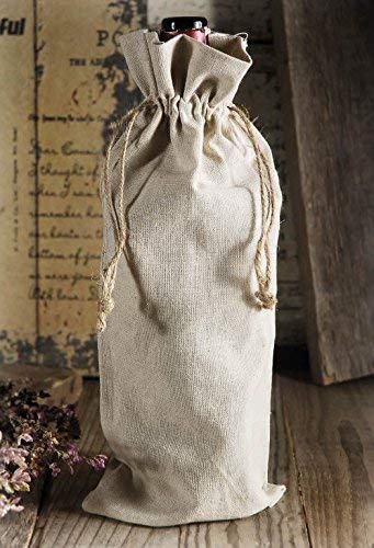 wholesale Linen Wine Bags in bulk