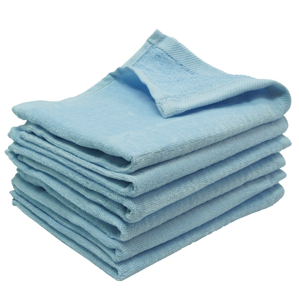 wholesale cheap 12 Pack Light Blue Color Velour 16" x 26" Hand Towels (Hemmed Ends)