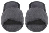 Disposable Hotel Open Toe Velour Spa Slippers for Men and Women, Soft and Comfortable Bulk