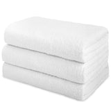 wholesale White Color Terry Bath Towels in bulk 28" x 55"