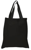 wholesale Natural Cotton shopping Carrying canvas Tote Bags in bulk black