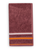 Terry Cotton Fingertip Kitchen Towels Set of 3, Size 11x18 inch, Maroon