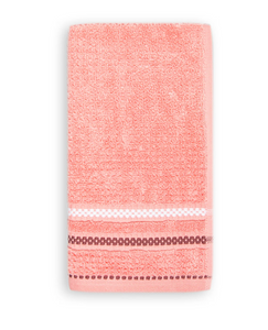 Terry Cotton Fingertip Kitchen Towels Set of 3, Size 11x18 inch, Pink