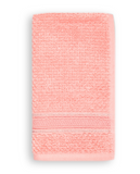 Terry Cotton Fingertip Towels, Set of 3, Pink Color