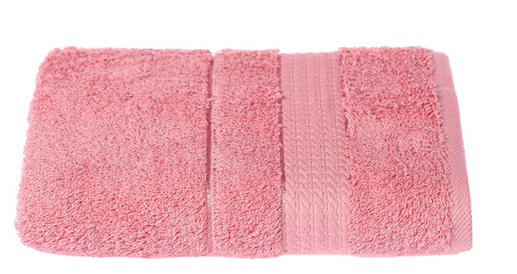 Turkish Cotton Hand Towels, Soft and High Absorbent, Set of 2, Pink Color