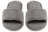 Disposable Hotel Open Toe Velour Spa Slippers for Men and Women, Soft and Comfortable Bulk