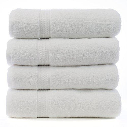 wholesale White Color Terry Bath Towels 40" x 60"