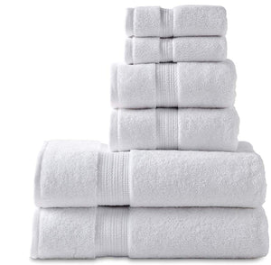 6 Piece Premium Quality Cotton Bath Towel Set