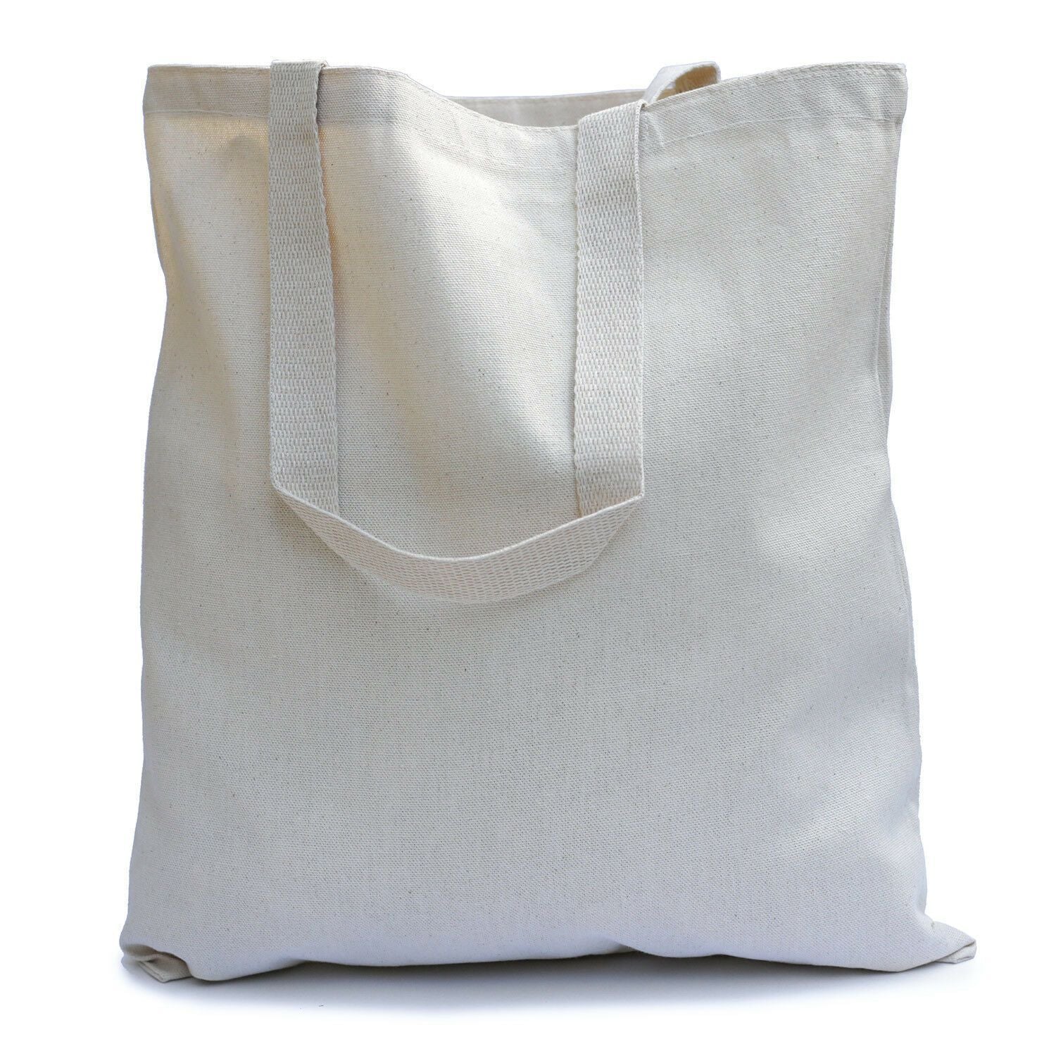 wholesale Natural Cotton shopping Carrying canvas Tote Bags in bulk blue