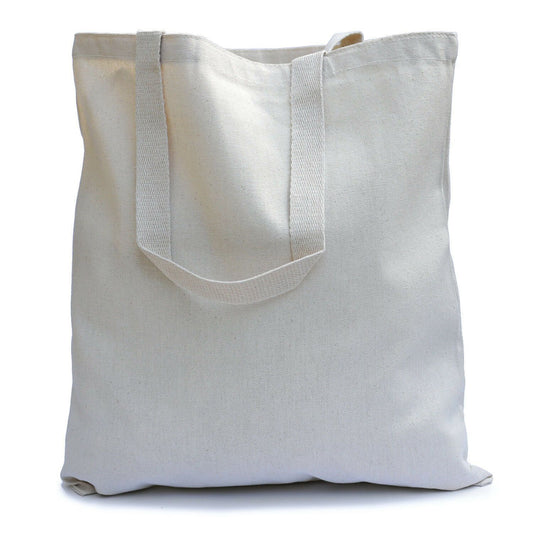 wholesale Natural Cotton shopping Carrying canvas Tote Bags in bulk blue