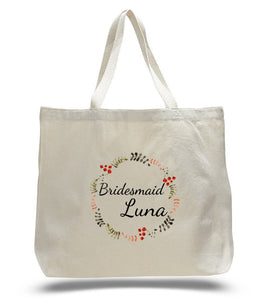 Personalized Bridesmaid Tote Bags