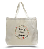 Personalized Maid of the Honor Tote Bags