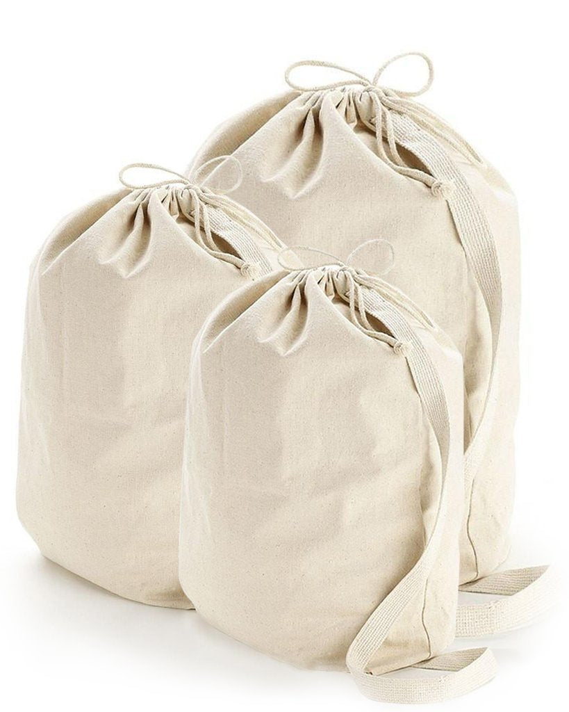 Heavy Duty Canvas Laundry Bags with Shoulder Strap, Jumbo Extra Large Size