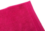 Wholesale Hotpink Terry Cotton Fingertip Guest Towels, Heavyweight