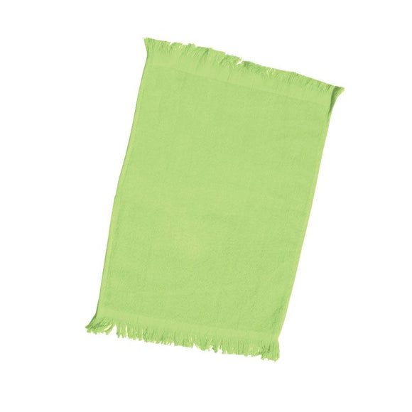 wholesale Economy 12 Pack Fingertip Towels With Fringe, Lime 11