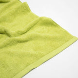 Lime Color Velour 16" x 26" Hand Towels (Hemmed Ends)
