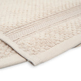 Terry Cotton Fingertip Towels, Set of 3, Cream Color