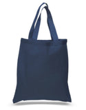 wholesale Natural Cotton shopping Carrying canvas Tote Bags in bulk blue