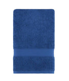 Navy Blue Fingertip Hand Towels, Extra-Absorbent and Soft Terry Towel for Bathroom
