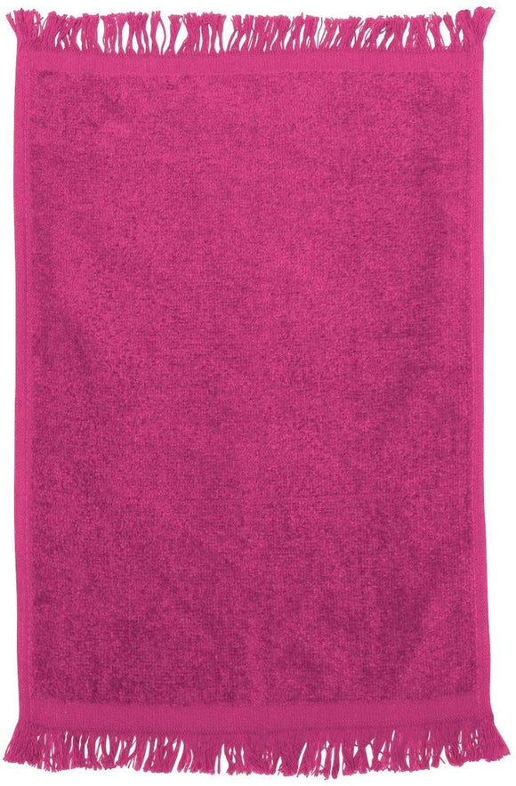 12 Pack Pink Color Velour Fingertip Guest Towels in Bulk, 11