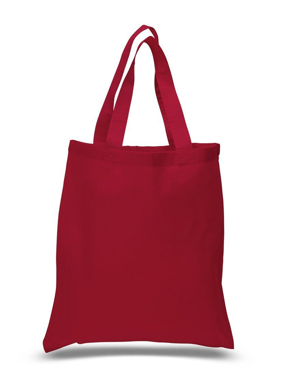 Wholesale Red Color Canvas Reusable Shopping Tote Bags in Bulk – Pergee