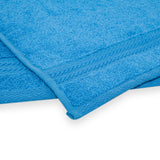 Cotton Fingertip Kitchen Towels Set of 3, Size 11x18 inch, Royal Blue