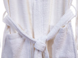 tocotowels wholesale 100% Cotton Terry Kimono Robes in bulk, White Color 