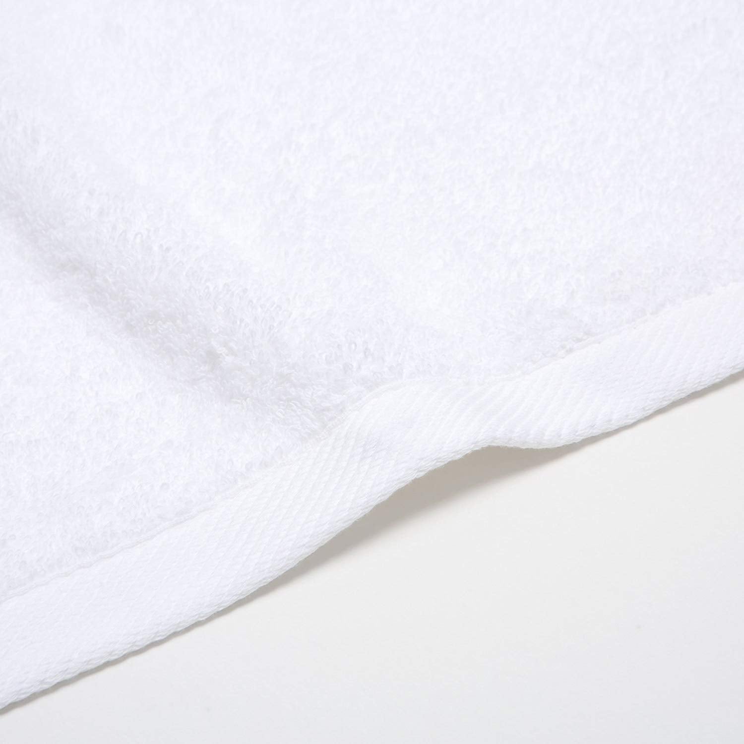 wholesale White Color Velour Fingertip Towels (Hemmed Ends) bulk