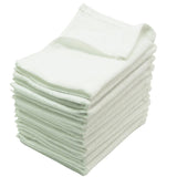 12 Pack White Color Velour 11" x 18" Hand Towels (Hemmed Ends) wholesale